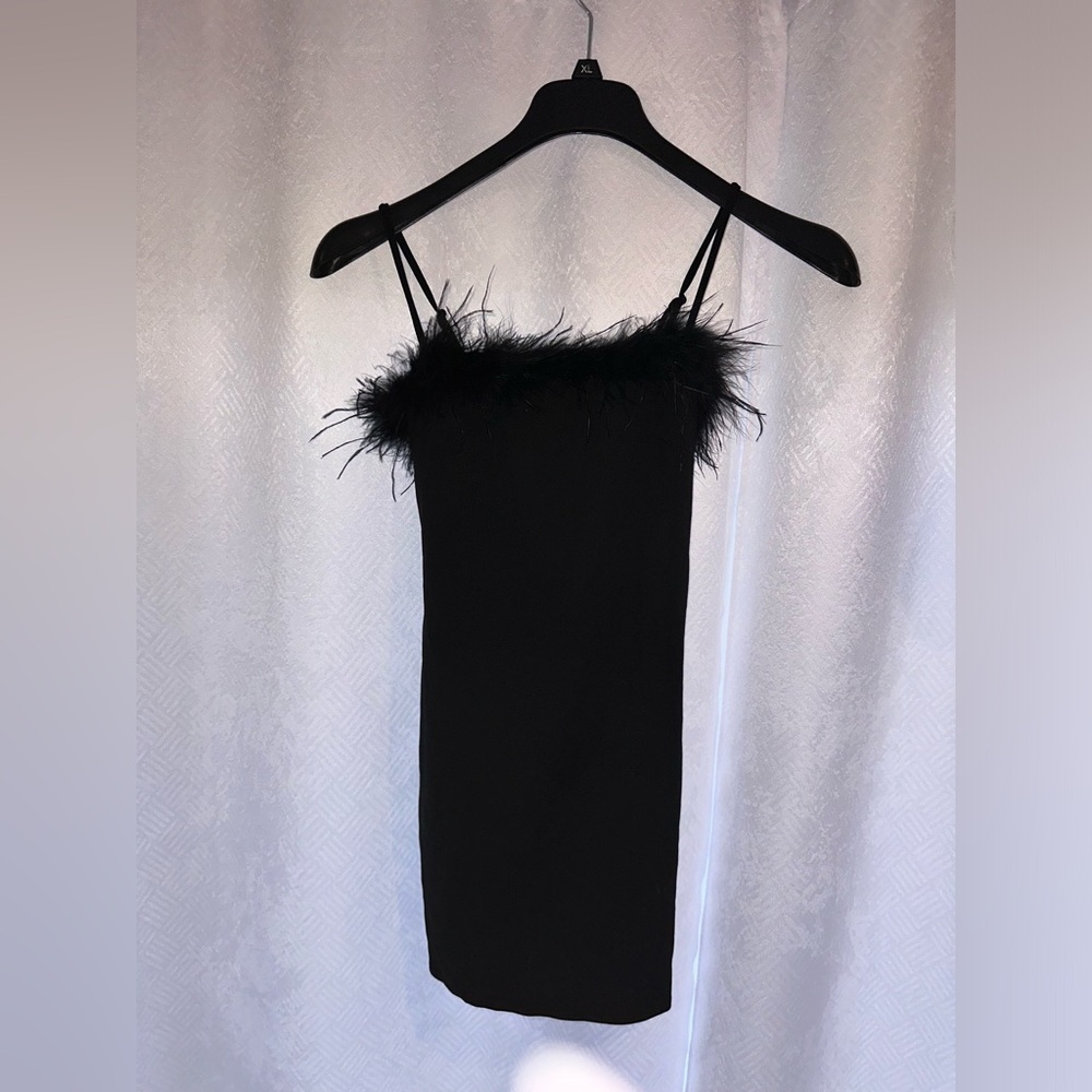 Black mini dress